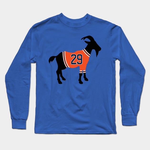 Leon Draisaitl GOAT Long Sleeve T-Shirt by cwijeta